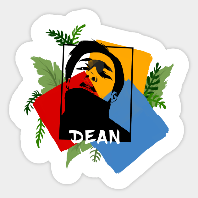Dean Primary Colors Sticker by jesxxiii